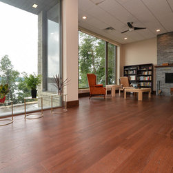 Bright Space & Distressed Floors - Hardwood Flooring