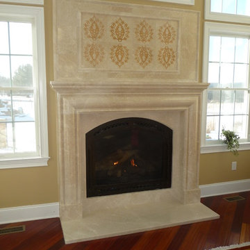 Marble Elegance Fireplace