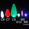 Purple 45612R 23.8 ft 5C Green Wire 70 LED Christmas Lights