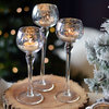 3 Piece Silver Baby Long Stem Candle Holders
