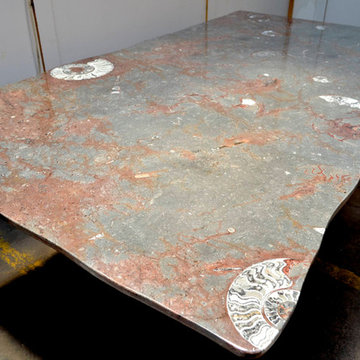 Fossil Marble Table Tops