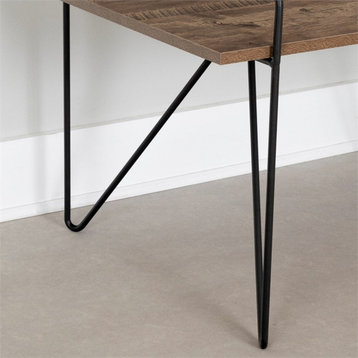 End table with metal legs Brown Slendel South Shore