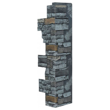 Faux Stone Wall Panel - ALPINE, Eclipse, 36" Corner