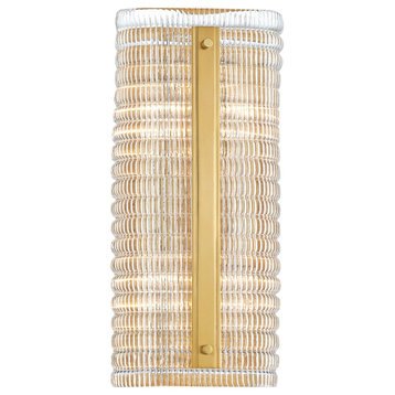 Hudson Valley Athens 2-LT Wall Sconce 2854-AGB - Aged Brass