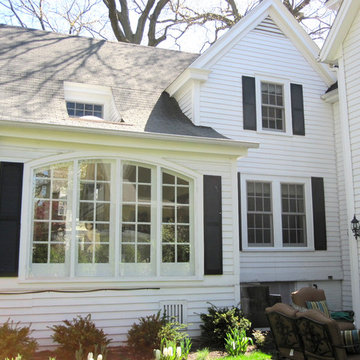 Wilmette, IL Colonial Traditional Style House Exterior Remodel