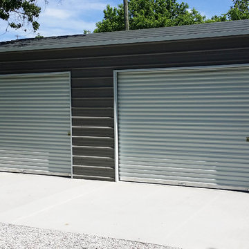 Two Car Metal Garage