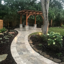 travertine walkway