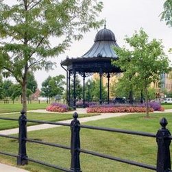 Stewart Iron Works Gazebo and Fence - Home Fencing And Gates
