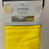 Emerson Canvas Fabric Shower Curtain and 12 Roller Shower Rings, Yellow