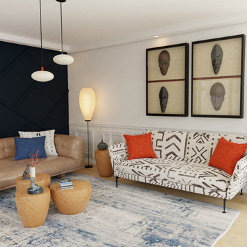 Modern with a touch of African Villa