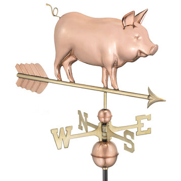 Country Pig Weathervane Pure Copper