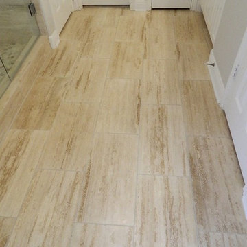 Modern Travertine Bathroom