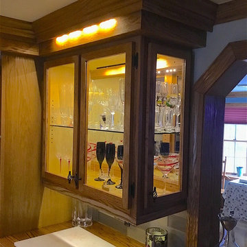 Kitchen renovation using original cabinets