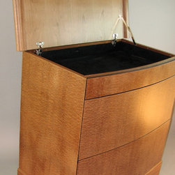 Pomele figured Sapele File Cabinet - Filing Cabinets