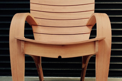 Curved Adirondack chair