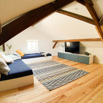 Vorher - Nachher: Ungenutzter Dachboden wird zur hellen Oase der Ruhe