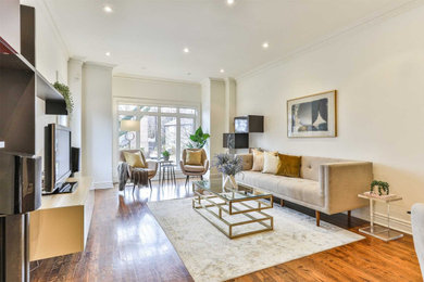 Living room - transitional living room idea in Toronto