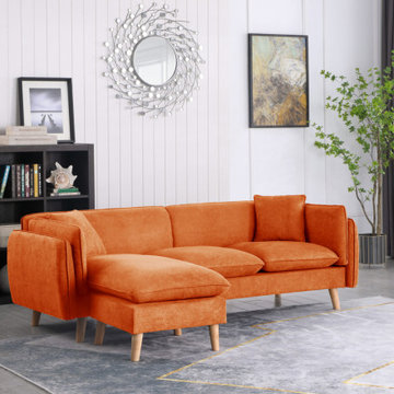 Brayden 86.5" Fabric Sectional Sofa Chaise
