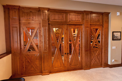 Inspiration for a wine cellar remodel in Denver