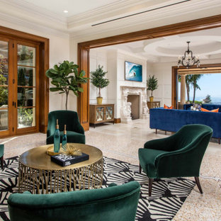 75 Beautiful Marble Floor Living Room Pictures Ideas Houzz