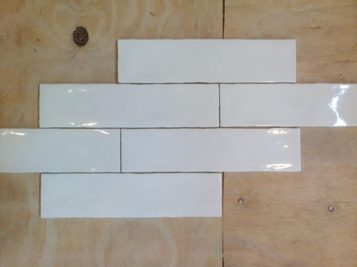 Wavy Edged Subway Tile Shower Walls, What Is The Best Spacing For Floor Tiles