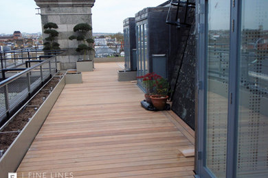 Roof terrace with dormers
