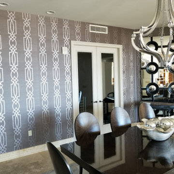 Las Vegas Cork Metallic Wallpaper Installation Summerlin