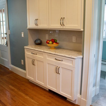 Shallow depth storage and counter area