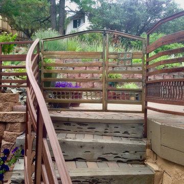 custom double gate with ceramic tiles by Steven Brock