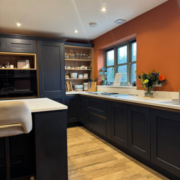 A Shaker-Style Kitchen With A Handleless Design