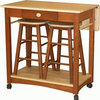 Chelsea Home Sunny Server with Barstools in Maple and Cherry