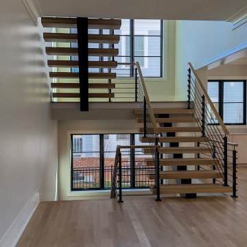 Project #147 | Modern Staircase with Seattle Style Stringer