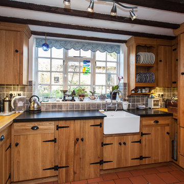 Character Oak farmhouse kitchen in old cottage