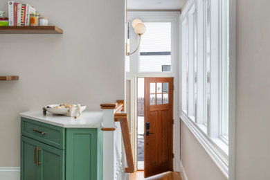 Transitional entryway photo in Boston