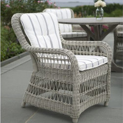 Kingsley-Bate Southampton Woven Dining Armchair - Outdoor Dining Chairs