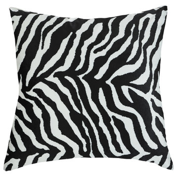 Dann Foley Square Cushion Zebra Print Upholstery