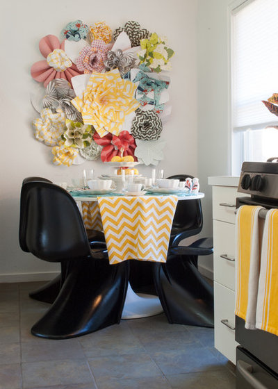 Contemporary Dining Room by Angela Flournoy