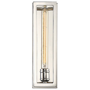 Clifton 1-Light Wall Sconce, Polished Nickel