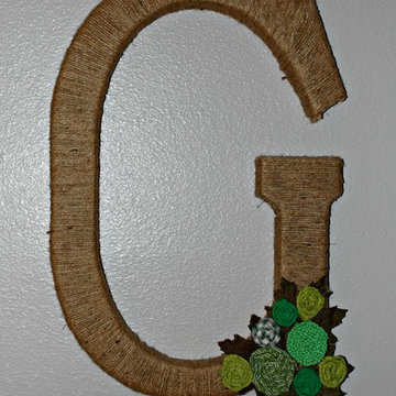 Twine Wrapped Initial Wreath for All Seasons