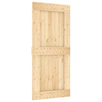 vidaXL Door Hanging Indoor Sliding Barn Door Panel NARVIK Solid Wood Pine