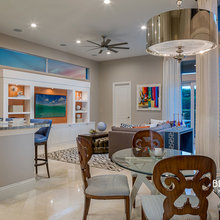 Center island cooktop