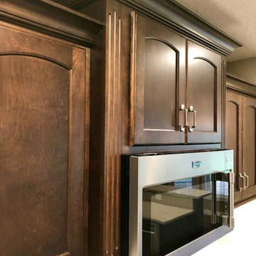 New Home-Geneseo, IL Koch Cabinets Birch Mocha Gray Lagoon MSI Quartz