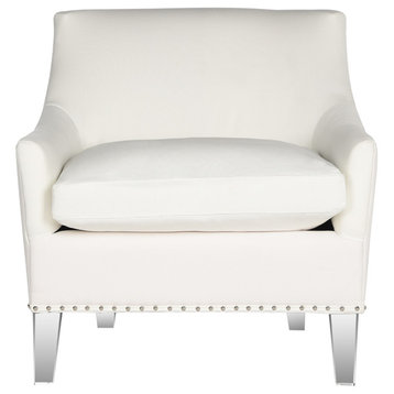 Safavieh Hollywood Glam Club Chair, White