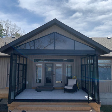 Sunroom with Folding Door