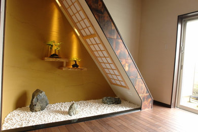This is an example of an asian staircase in Tokyo.