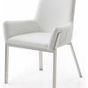 Modrest Robin Modern White Bonded Leather Dining Chair