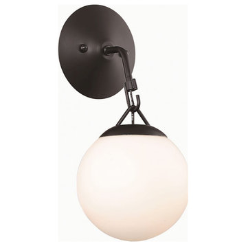 Craftmade Orion 1 Light Wall Sconce, Flat Black