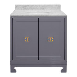 Worlds Away - Worlds Away Candace Bath Vanity - Bathroom Vanities And Sink Consoles
