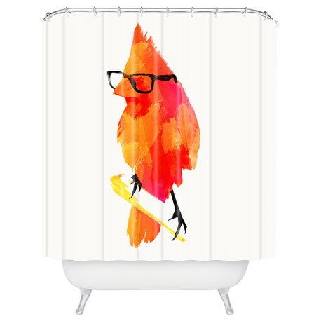 Robert Farkas Punk Bird Shower Curtain