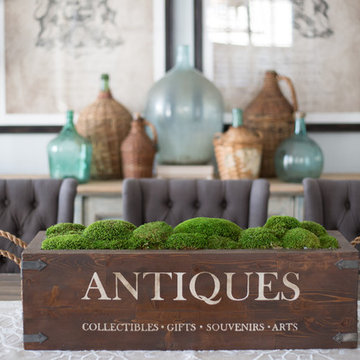 Dining Room with Vintage Bottles